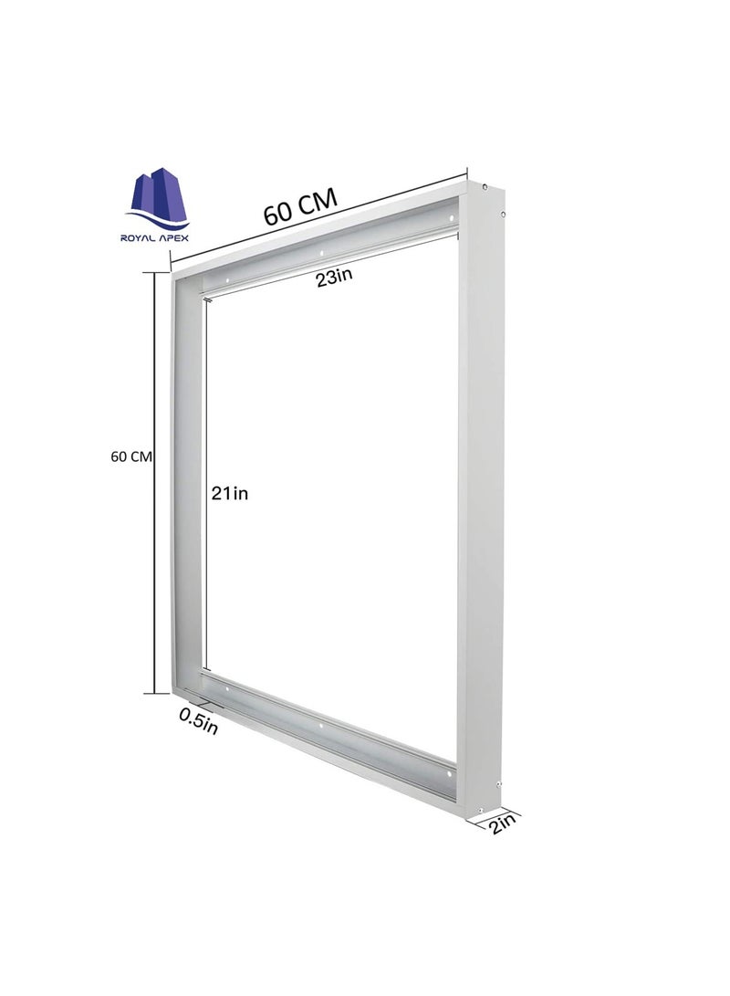 60X60CM Aluminium Mounting Surface Ceiling Frame Bracket Kit for LED Flat Panel & Drop Ceiling Light, Edge-Lit Light  - Image 2