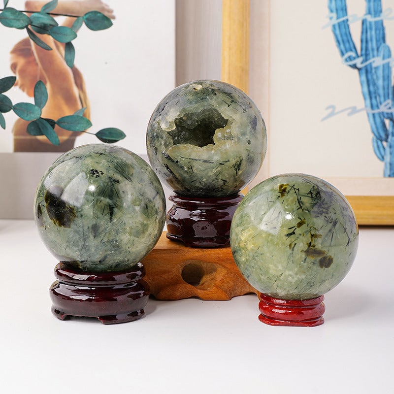 5Cm Natural Crystal Ball Decoration Crystal Agate Original Stone Polished Seven Star Array Home Desktop Decoration Crafts - Image 1