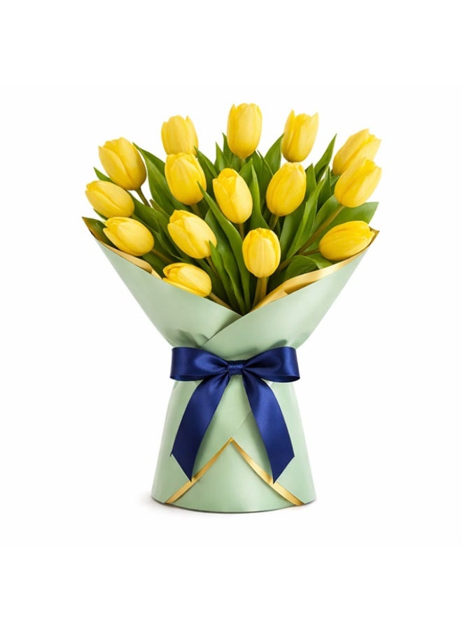 Tulips, Yellow - 12 Stems , Netherlands