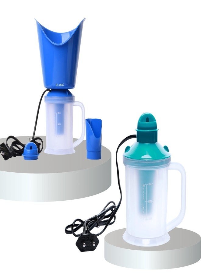 Dr. ORG 3-in-1 Steam Inhaler & Single Nozzle Steamer Combo - Face Steamer, Cold & Cough Relief, Nose Inhaler & Facial Sauna for Adults & Kids - Image 1