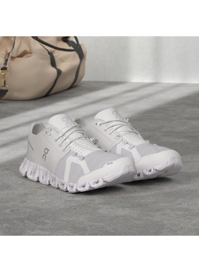 ON Men's Cloud 5 Running Shoes, All White, 42.5 EU - Image 2