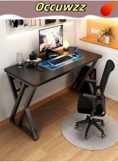 Occuwzz Computer Desk Desk Bedroom Home Simple Office Writing Small Desk 120x60x75 CM  - Image 1