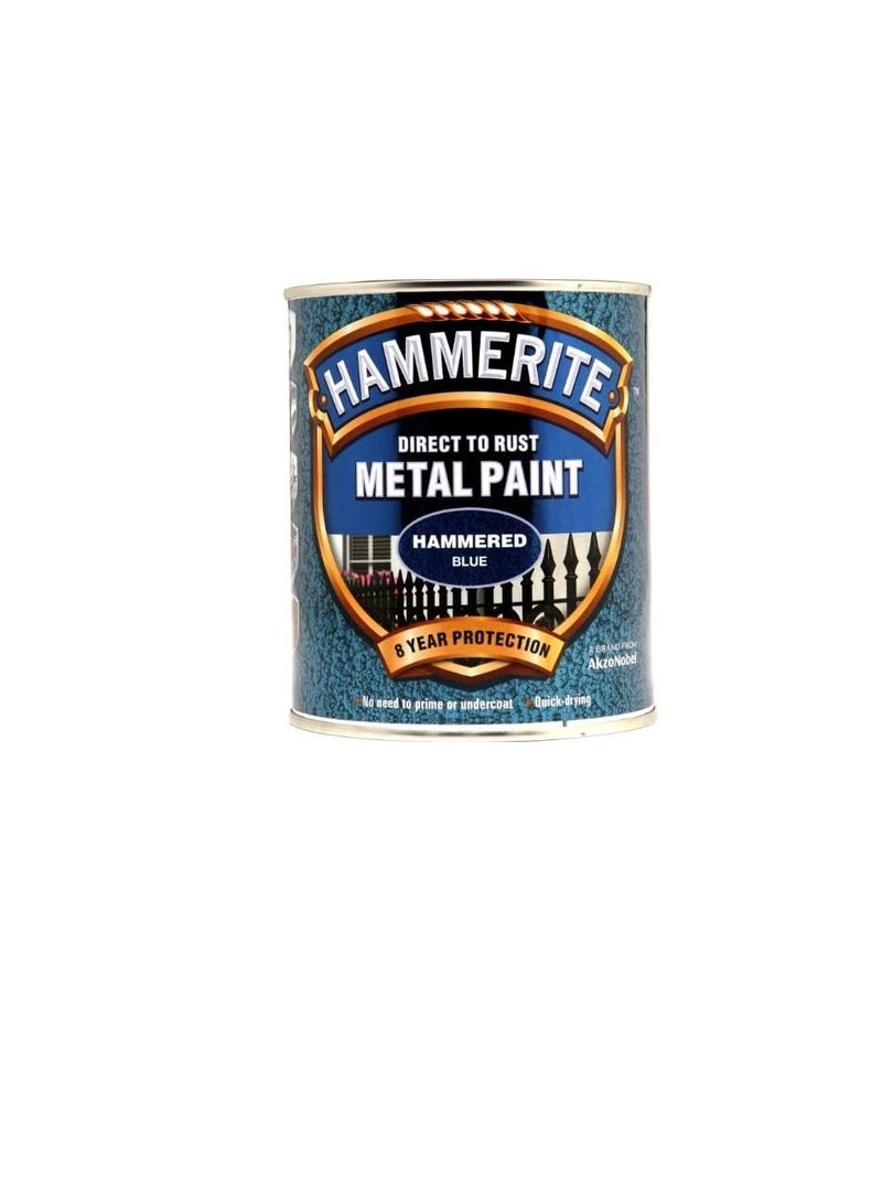 Hammerite Metal Paint Hammered Blue 750ml - Image 3
