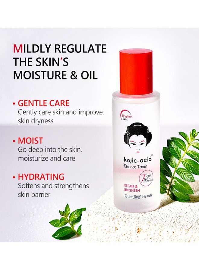 GUANJING - Kojic Acid Essence Toner For Face And Body,Effectively Replenish Nutrients Improve Dryness Soften Cuticles Minimize Poreslighten Acne Scars Soothe And Repair Skin - Image 1