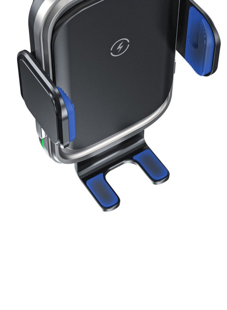 عام شاحن لاسلكي للسيارة 15 واط 【إغلاق تلقائي】 مثبت سريع ذكي بمستشعر كهربائي لهاتف الجوال، حامل هاتف للسيارة يثبت على مدخل التهوية أو لوحة القيادة للآيفون - Image 4