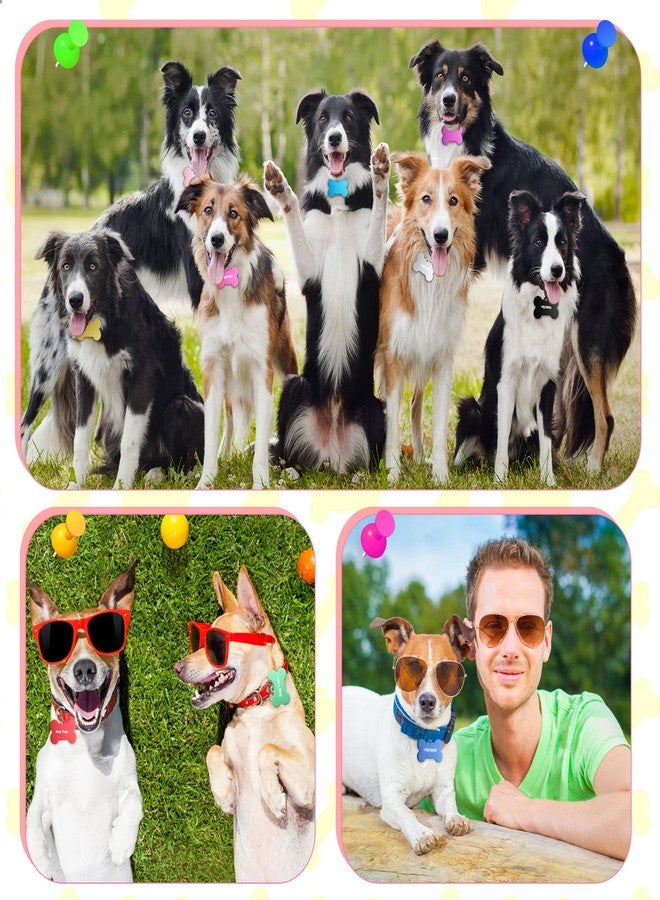Roowest 50 Pcs Blank Dog Pet Tags for Engraving 38mm Aluminum Bone Shape Name Tag Colorful Double Sided Dog Cat Phone Number Pendants - Image 5