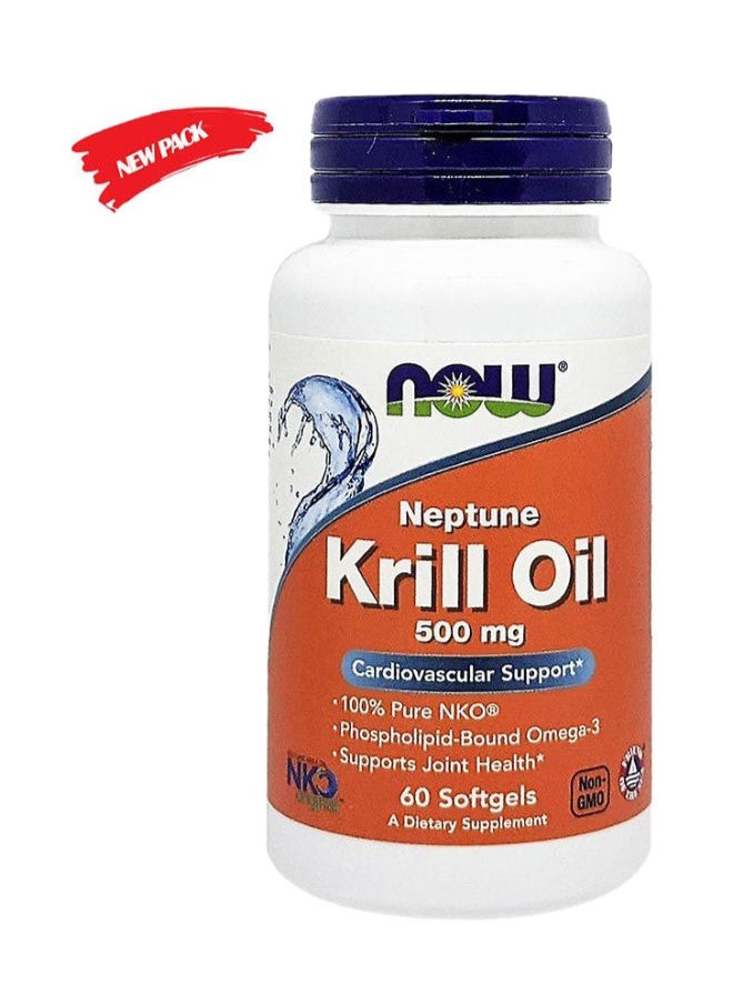 now Neptune Krill Oil 500 mg Softgels 60's  - Image 2