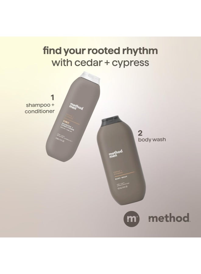 Method Men 2-in-1 Shampoo + Condtioner, Cedar + Cypress, 14 Ounces. - Image 2