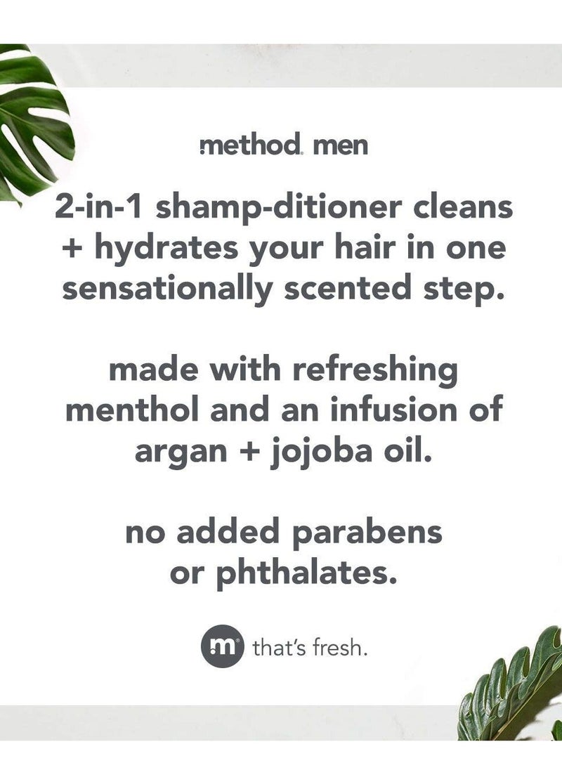 Method - Method Men 2-in-1 Shampoo + Condtioner, Cedar + Cypress, 14 Ounces. - Image 1