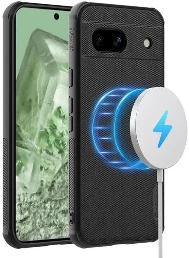 بيوينتي غطاء متوافق مع جوجل بيكسل 8A 5G، واقي مرئي برو مضاد للصدمات معتمد للشحن اللاسلكي المغناطيسي لبيكسل 8A. - Image 2