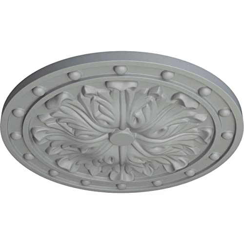 Ekena Millwork CM20FO 20 1/2-Inch OD x 2-Inch ID x 1 1/2-Inch P Foster Acanthus Leaf Ceiling Medallion - Image 2