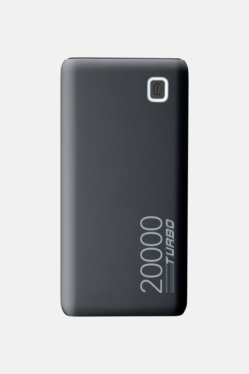 Cellularline Power Bank Charger 20,000 mAh, Black - Image 1