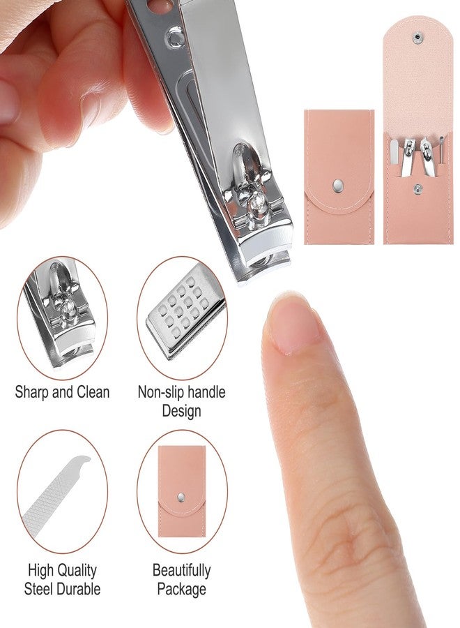 PercyEffie 20pcs Nail Clipper Set Manicure Set Bulk 4in1 Mini Manicure Kits Bulk For Gift Sets Manicures Kit For Women Beauty Pedicure Kit small bulks gifts for women Wrapped Nail Clippers for Home - Image 4