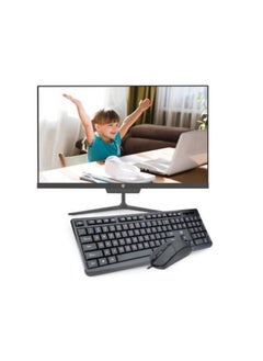 IKWAP238F All-In-One Desktop With 19-Inch FHD Display, Core i3-380M Processor/4GB RAM/128GB SSD/Windows 10 Home/Intel HD Graphics With Arabic Keyboard Sticker