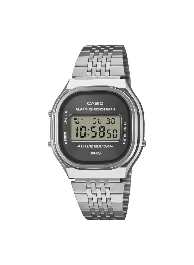 Casio Digital Wrist Watch with Silver-Tone Bracelet - Image 1