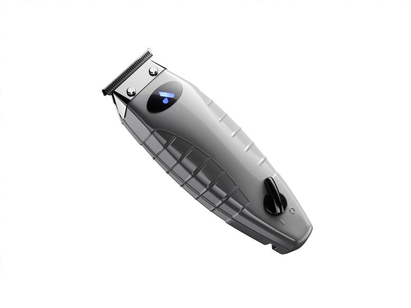 Andis 74055 Professional Corded/Cordless Hair & Beard Trimmer, Zero Gapped, Close Cutting Carbon Steel T-Outliner Blade, Grey - Image 3