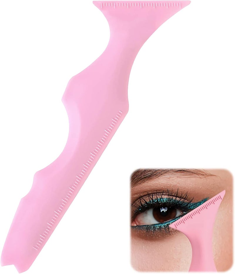 OneNine Reusable Silicone Winged Tip Eyeliner Stencil, Multi-Purpose Makeup Aid for Eyeshadow, Eyelash Shield, Eyebrow Shaping, Jaw Line and Lip Line - Beginner-Friendly Guide - Image 1
