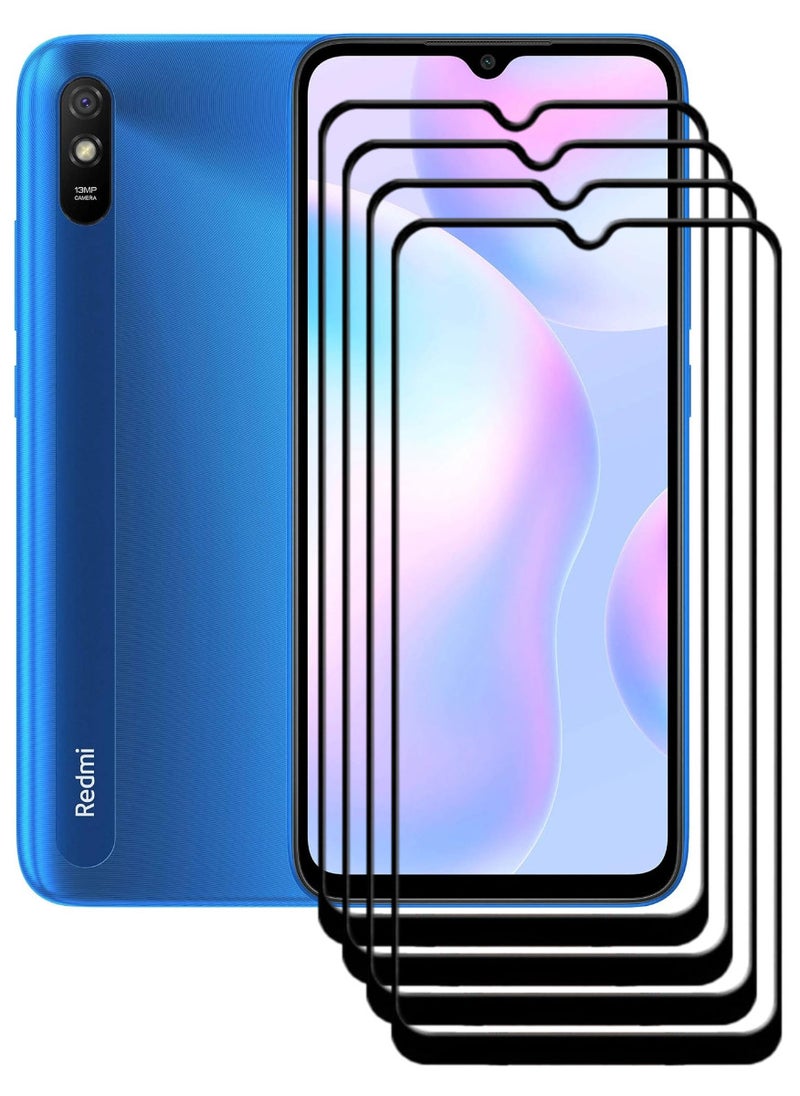 ACLIX 4 Pieces Antistatic ESD Dustproof Premium Quality High Definition Tempered Glass Screen Protector Designed For Xiaomi Redmi 9A - Image 1