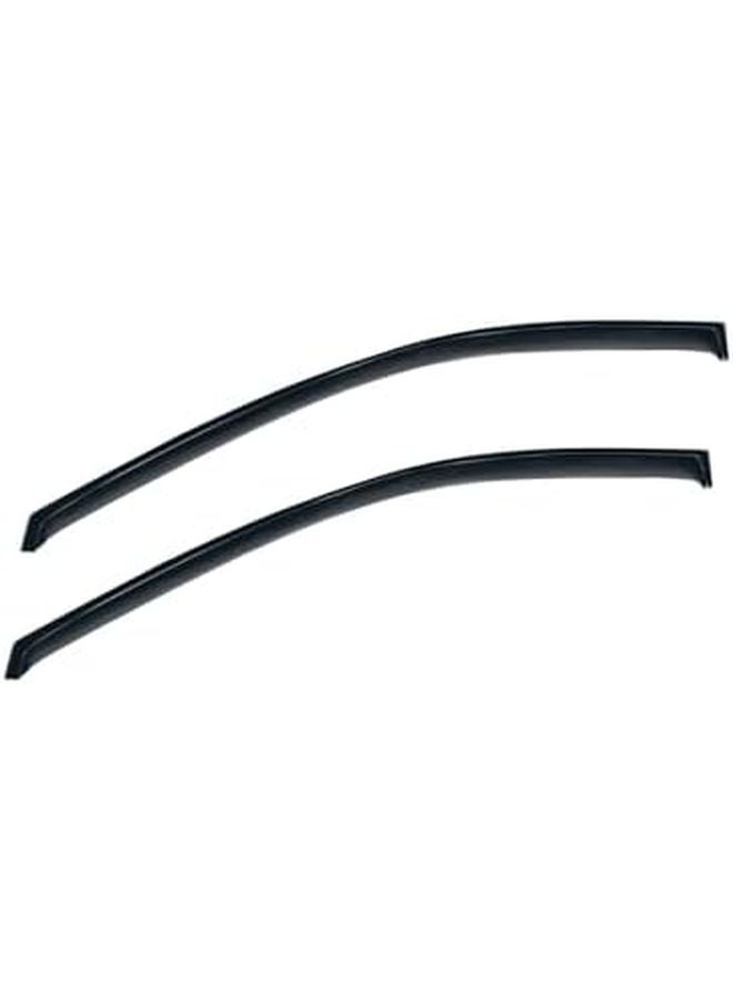 Acrylic Smoke Window Visor Deflector Set 2 Piece Outside Mount Rain Guards - Image 1