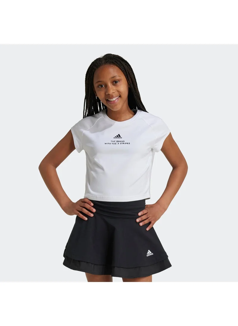 Adidas Jg Jam T White Training T-Shirts 7-8Y