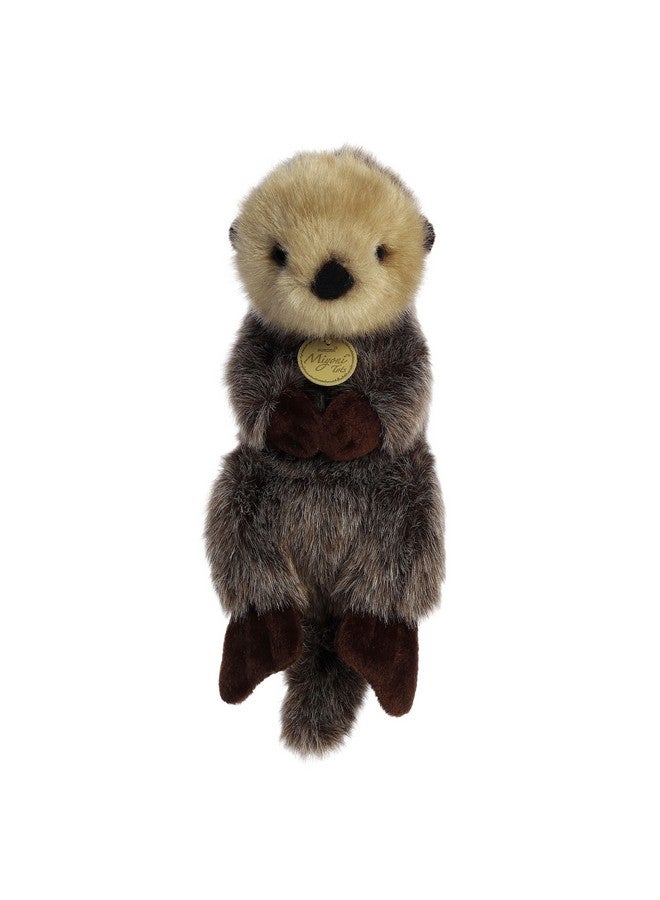 Aurora® Adorable Miyoni® Tots Baby Sea Otter Stuffed Animal - Lifelike Detail - Cherished Companionship - Brown 9.5 Inches - Image 1
