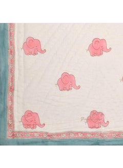 AUROSTYLE AUROSTYLE Organic 100 Cotton Baby Quilt Ac Blanket Comforter 100 150cm 05 Years Design 2  - Image 4