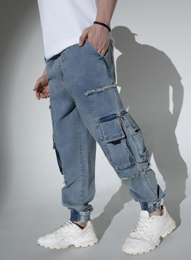 Hubberholme Mid Blue Jeans For Men  - Image 4