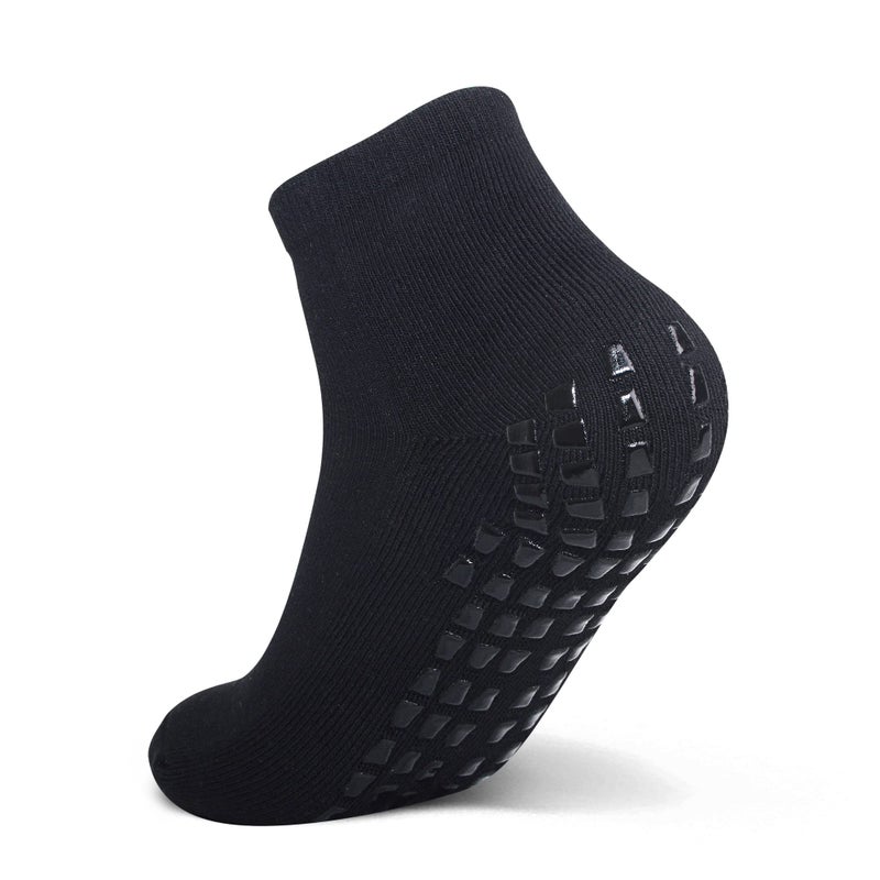 Raigoo Grip Non Slip Socks For Kids(4-16 Years Old), Cushioned Sport Athletic Slipper Hospital Socks For Youth Boys & Girls - Image 5