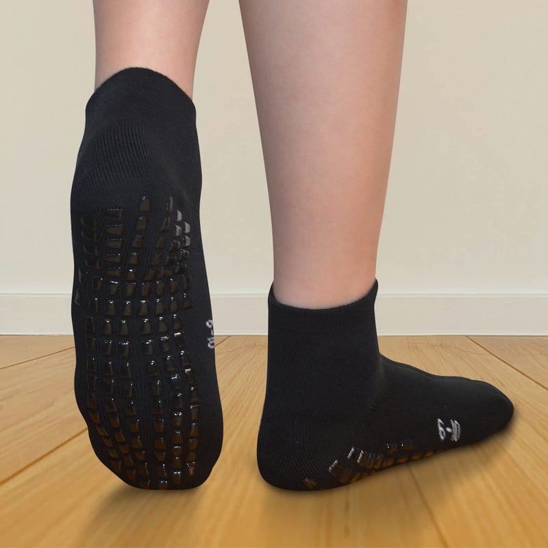 Raigoo Grip Non Slip Socks For Kids(4-16 Years Old), Cushioned Sport Athletic Slipper Hospital Socks For Youth Boys & Girls - Image 2