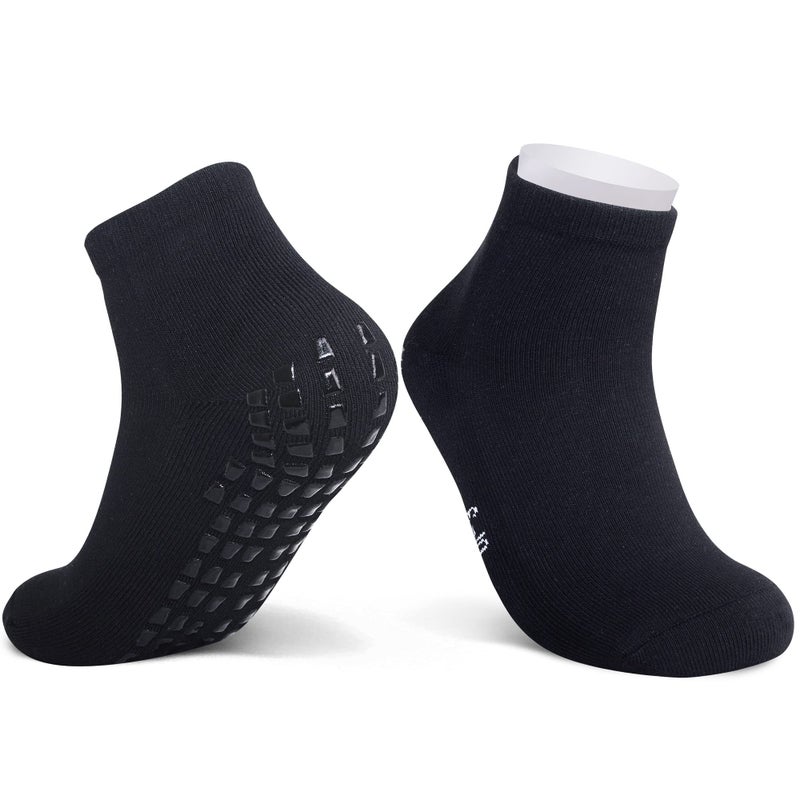 Raigoo Grip Non Slip Socks For Kids(4-16 Years Old), Cushioned Sport Athletic Slipper Hospital Socks For Youth Boys & Girls - Image 4