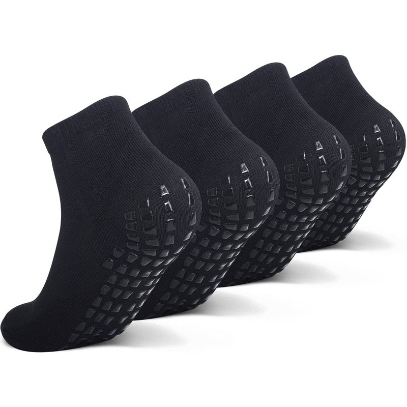 Raigoo Grip Non Slip Socks For Kids(4-16 Years Old), Cushioned Sport Athletic Slipper Hospital Socks For Youth Boys & Girls - Image 1