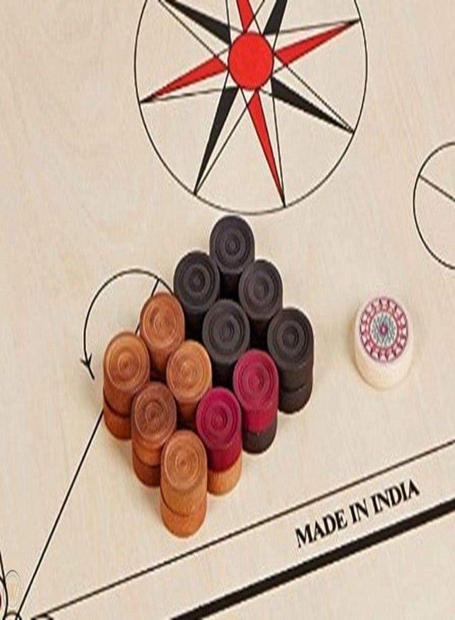 Tima Carrom Coin Sets (Carom Coins 24 Pcs with 1 Striker and 1 Powder) - Image 5