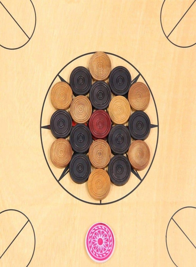 Tima Carrom Coin Sets (Carom Coins 24 Pcs with 1 Striker and 1 Powder) - Image 3