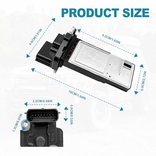 RBOKO Mass Air Flow Sensor Compatible with Buick, Cadillac, Chevy and GMC Vehicles 2012-2022, Enclave, Escalade, Impala, Silverado 1500, Sierra 1500, Tahoe, Yukon and More, Replace OE 23262343 - Image 2