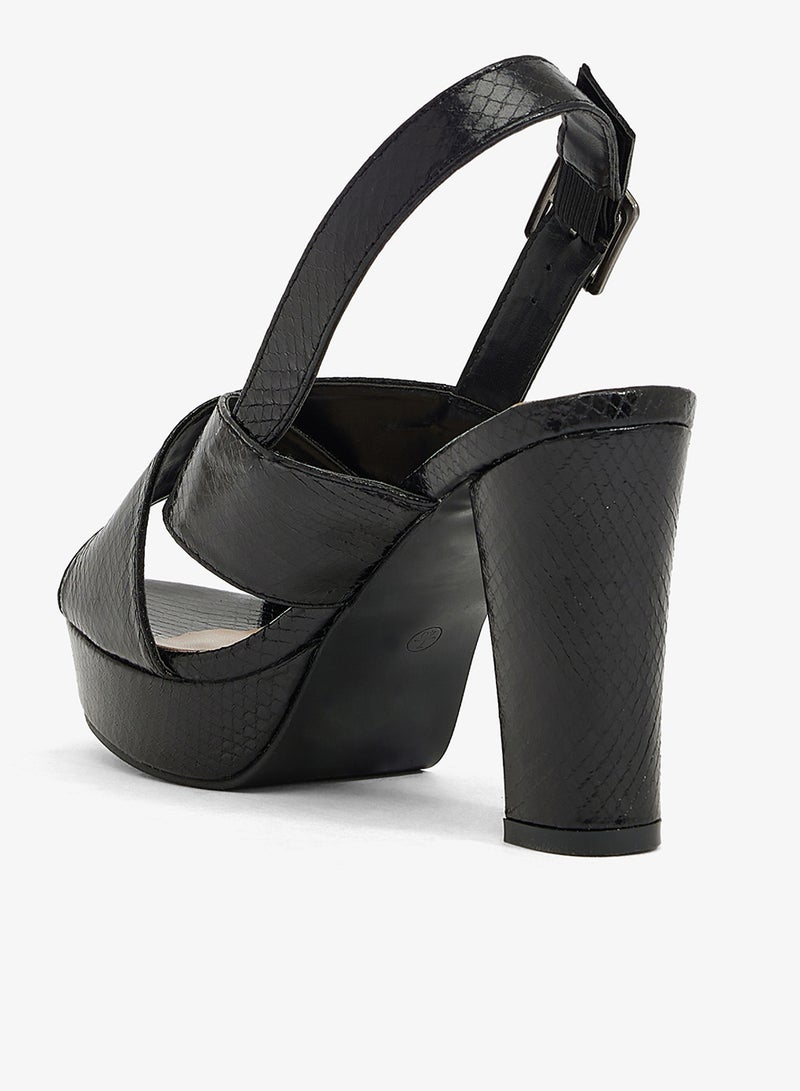 سبوت أون صندل بكعب منصة - Image 3