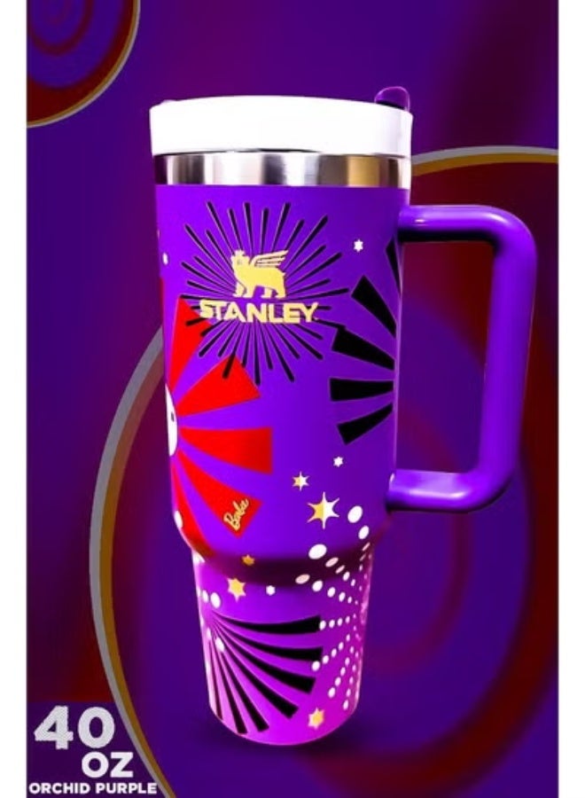Stanley 40oz Stainless Steel Insulated Travel Tumbler with Handle & Slim Base | Leakproof FlowState Lid, Reusable Straw Included | BPA-Free, Eco-Friendly, Double-Wall Thermal Cup | Dishwasher Safe, Limited Edition for Hot & Cold Beverages, Office, Gym & Travel - Image 1