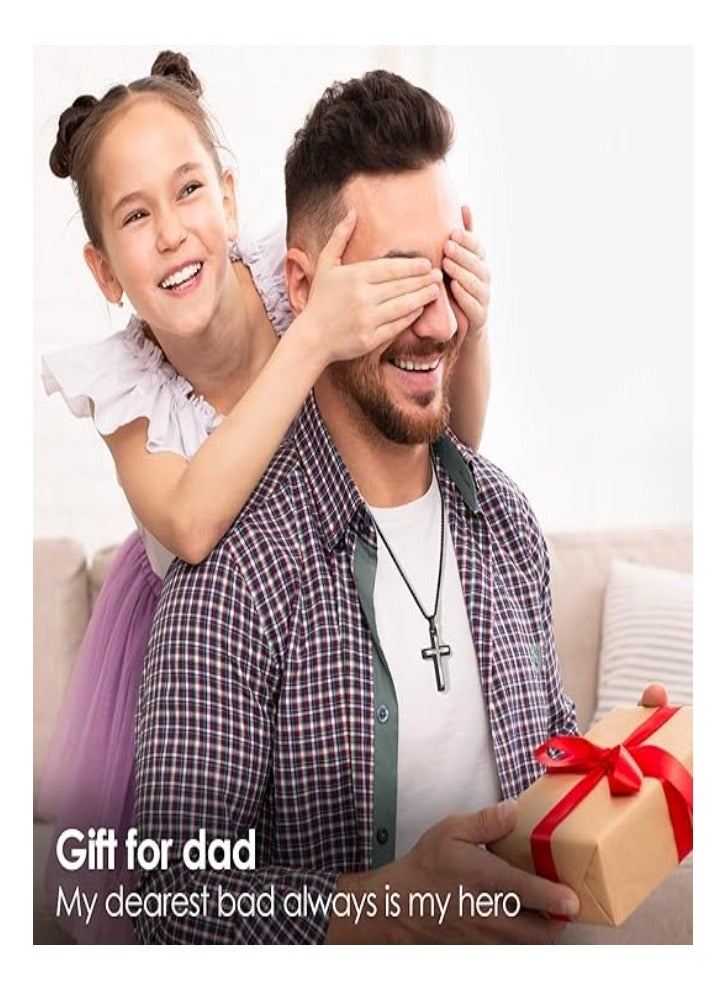 Zifeel Men's Cross pendant for Men, Dad, Husband - Jewellery Gift for Father's Day, Valentines Day, Anniversary, Birthday. - Image 3