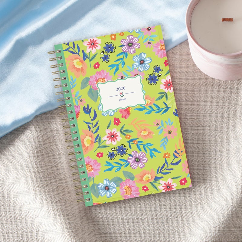 Blue Sky Gen Z 2026 Weekly and Monthly Planner Calendar, January 2026 - December 2026, 5" x 8", Flexible Interchangeable Cover, Durable Twin Wire Binding, Laminated Tabs, Storage Pocket, Monica - Image 2