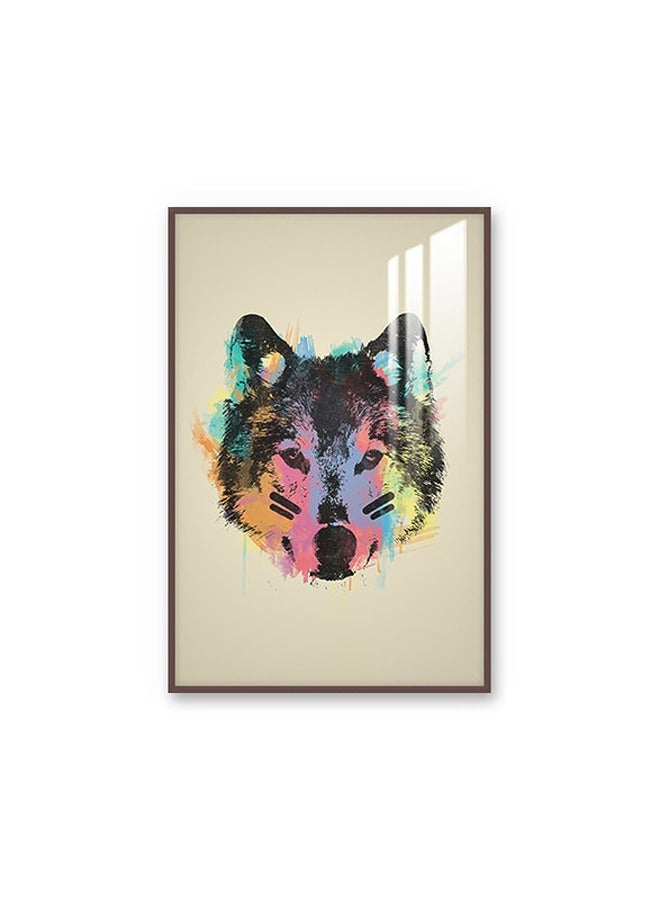Marktna Decorative Wall Art Painting 120X80Cm With Animals Design Gold Frame And A Transparent Acrylic Layer 0.5Kg - Image 2