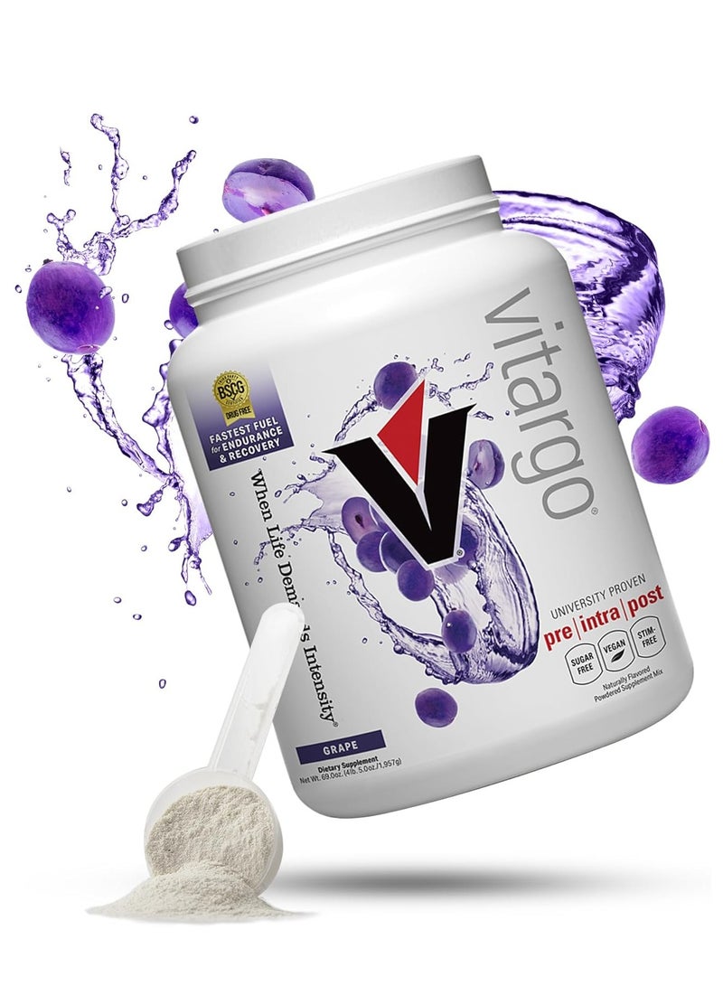 Vitargo  50 Servings-Grape 4lb 5.0oz (1957g) - Image 1