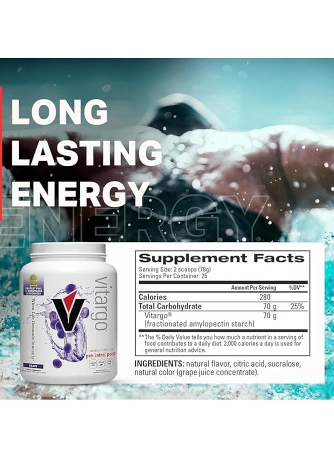 Vitargo  50 Servings-Grape 4lb 5.0oz (1957g) - Image 5