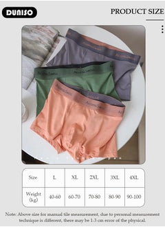 DUNISO 3 Pack Men's Briefs Set Men's Cotton Boxers Short Briefs Underwear Breathable and Soft Underpants with High Elastic Waistband  - Image 4