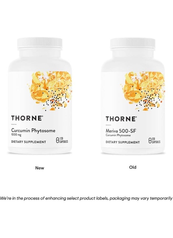 Thorne - Curcumin Phytosome 1000 Mg (Meriva) Clinically Studied, High Absorption Supports Healthy Inflammatory Response In Joints, Muscles, Gi Tract, Liver, And Brain 120 Capsules 60 Servings - Image 1
