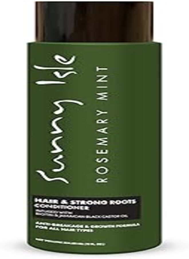 Sunny Isle Sunny Isle Rosemary Mint Hair and Strong Roots Conditioner 12oz, Anti-Breakage Formula, Infused with Biotin & Jamaican Black Castor Oil, All Hair Types 