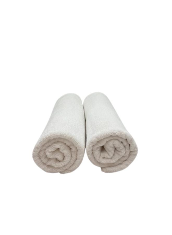 BYFT Iris (White) Premium Plain Bath Sheet(90x180,Set of 1) 100% Cotton, Highly Absorbent and Ultrasoft Quick Dry Bath Linen-550 GSM  - Image 4