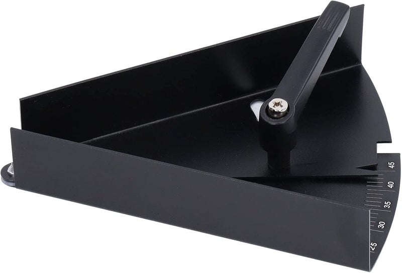 Durable Black Paint Finish Variable Angle Clamp Accurate Reading for Woodworking Tools Iron Black (Protractor 45°) - Image 3