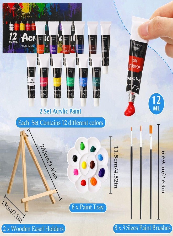 Cholemy 36 Pcs Paint and Sip Kit for Adults 8''x10'' Pre Drawn Canvas for Painting DIY Afro Acrylic Painting Kit Wood Easel Brushes Date Night Bulk for Father's Day Party Gifts(Hawaii) - Image 4