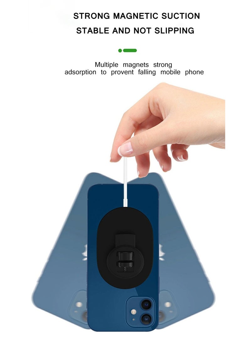 WUW 15W Car Mount Charger Stand Holder Magnetic Wireless Fast Charging for Apple MagSafe iPhones, USB Cable - Image 5