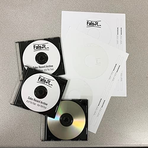 Blank Labels CD/DVD Label Full Face | Qty 50 Disc, 100 Spine | 25 Sheets Total | Permanent White Matte | Compatible with Inkjet and Laser Printer | Blank Labels - Image 5