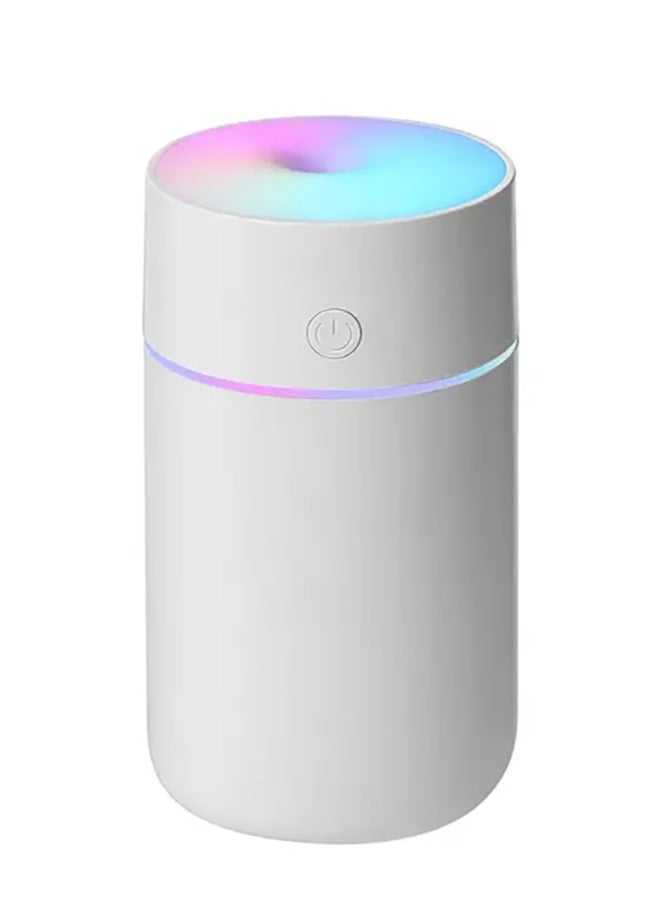 LENND Car Diffuser Car Humidifier, Cool Mist Portable Mini USB Humidifier for Plants Car Baby Bedroom with Auto Shut-Off, Best Personal Humidifier (320ML - White)  - Image 1